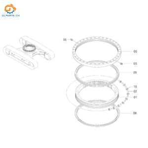 9245698 Slewing Bearing Swing Ring Circle for ZAX330-3 ZX330-5G ZX350-3 ZX400L
