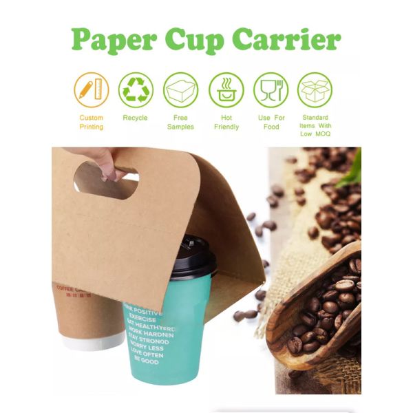 SGS Disposable Food Packaging Containers One Time Kraft Paper 370g Double Wall