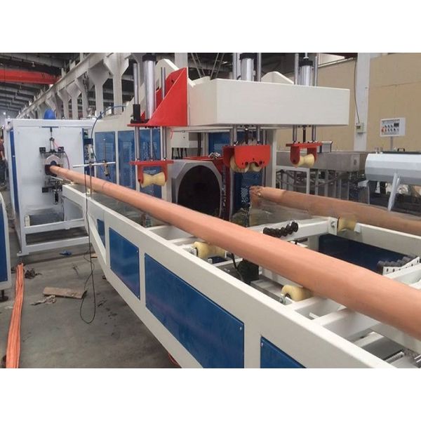 Feeding Mode One Feed PVC Pipe Making Machine with Deep Screw Channel Structure