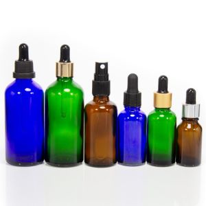Empty Amber 2oz Dropper Bottles Tincture For Essential Oil