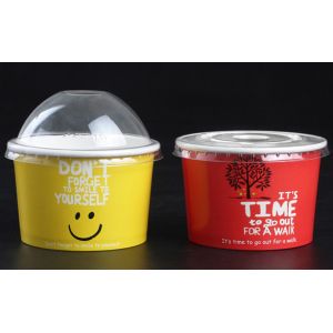 Branded Disposable Ice Cream Paper Cups with Our Design