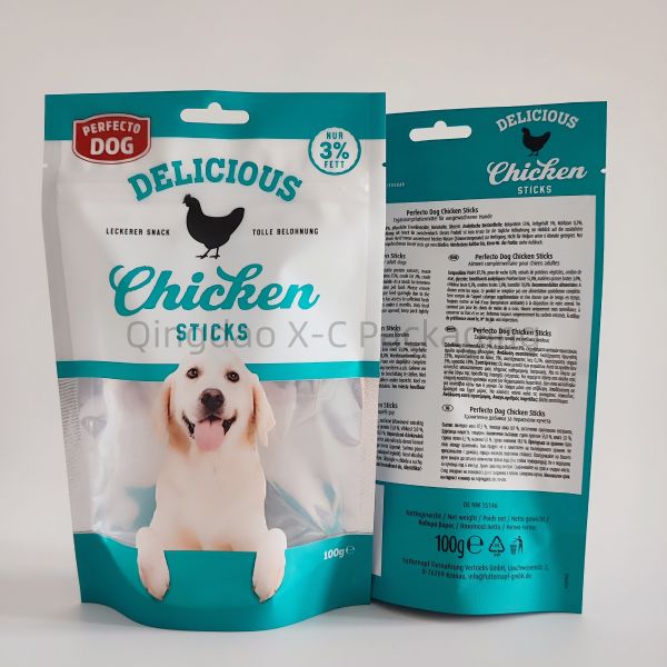 OEM Reusable Printed Food Packaging Bags Flexible Compoud With Zipper Closure