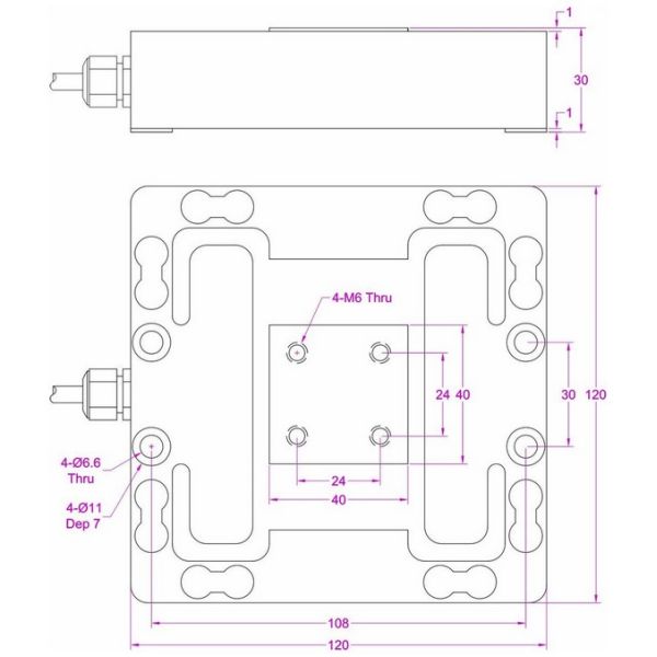 50kg Triaxial Load Cell 100kg biaxial load cell 200kg Triaxial Force Sensor 500kg