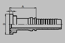 SAE J518 Code 61 Hydraulic Flange Fittings 3000 PSI , Hydraulic Hose Quick Connect Fittings