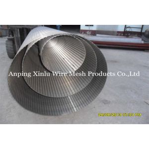 China Stainless Steel Vee Wire Screen Basket With Continuous Slotted Opening on sale