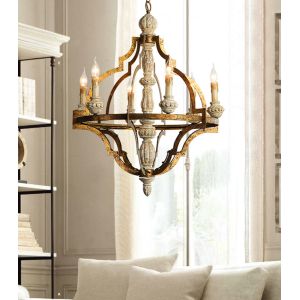 Wood lantern chandelier pendant Lights Fixures (WH-CI-60)