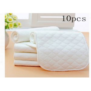 10pk Baby Cloth Diapers Baby Reusable Nappies 32x12cm Machine Washable