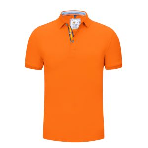 Customized Printed Orange Polo T Shirt ODM Available