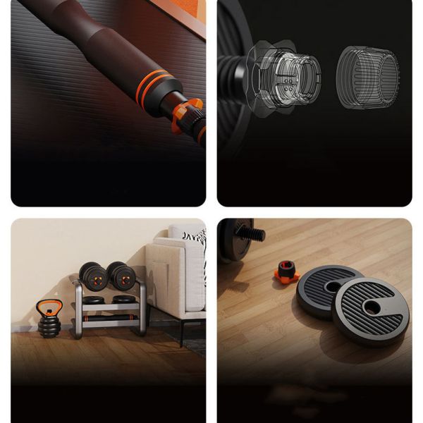 15KGS 30KG Adjustable 6 In 1 Dumbbell Weight Set For Beginners Fitness Equipment