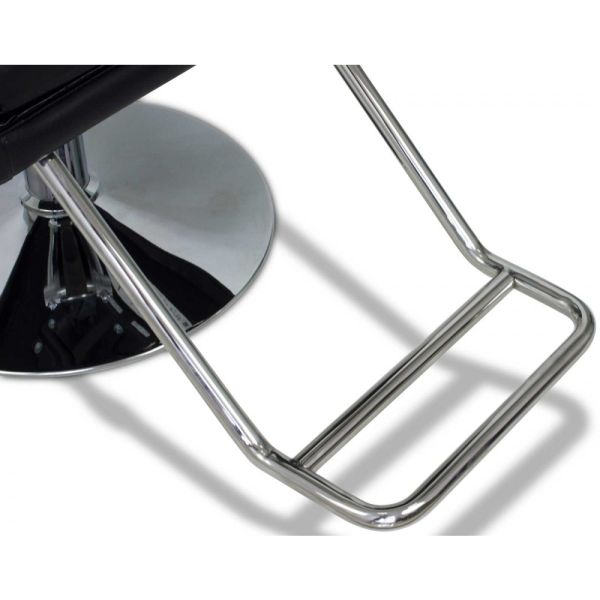 Custom Black Royal Salon Hair Styling Chairs U - Bar Footrest , Classic Design