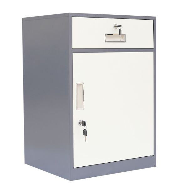Buy Hospital Single Door Metal Nightstand Bedside Cabinet With Drawer at wholesale prices