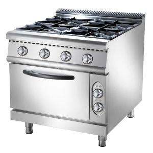 Quality Adjustable Legs Freestanding Gas Range 380V With Electric Oven For Home Commercial Use for sale