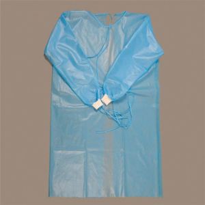 Lightweight PP PE Disposable Surgical Gown Chemical Protective Coveralls