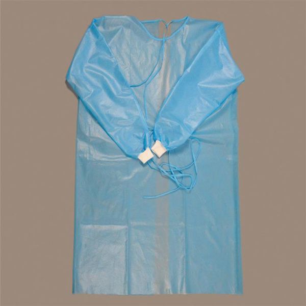 Buy Lightweight PP PE Disposable Surgical Gown Chemical Protective Coveralls at wholesale prices