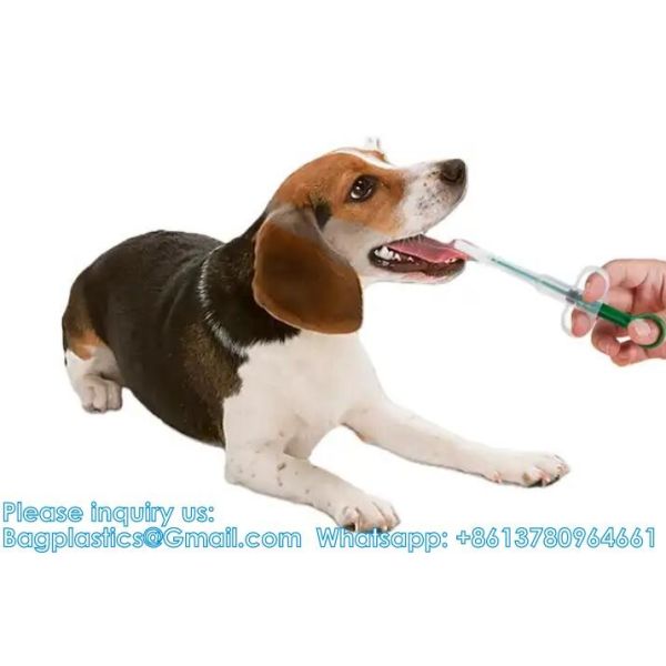 Dual Purpose Pet Pill Feeder Gun Pet Dog Cat Pill Gun Capsule Medication Syringe Medicine Syringe Feeding