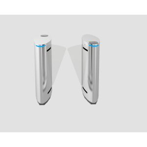 304 Stainless Steel Flap Barrier Gate Retractable High Security With RFID Face