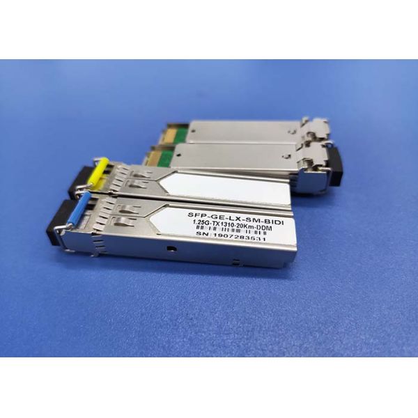155Mb/S BIDI SM Compatible SFP Modules 20KM 1310nm/1550nm For NIC Network Cards