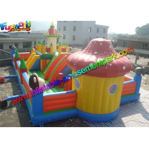 Playground Inflatable Amusement Park Toys , Jump Houses Customized