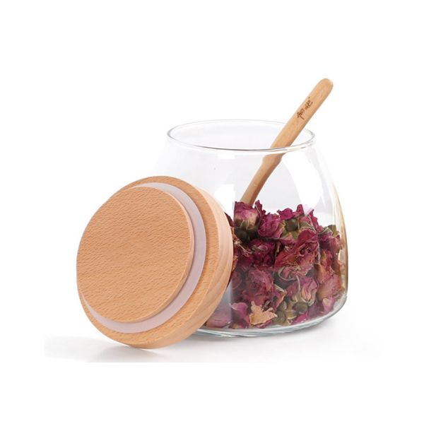 Lead Free Sealable Glass Jars Household Food Grade Storage Tanks For Coffee Beans