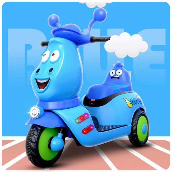 2022 Rechargeable Children's Tricycle with Early Education Music and Anti-roll Design