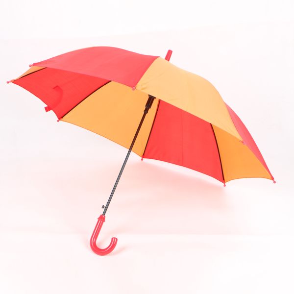 Buy Red And Orange Small Kids Rain Umbrella 19 Inch Zinc Plating Safe Frame at wholesale prices