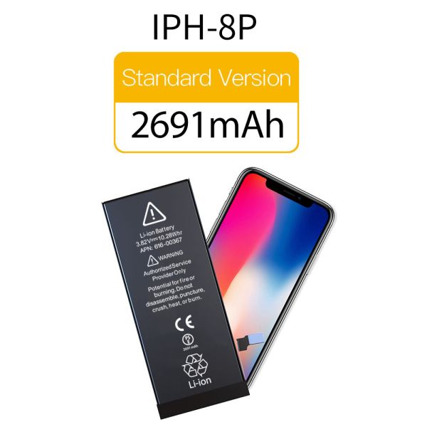 Lithium - Ion Apple Iphone 8 Plus Battery 2691mAh Energy Saving 12 Months Warranty