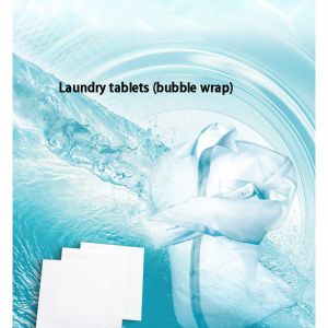 Clean Water Low Foaming Dissolvable Laundry Detergent Sheets / Laundry Bubble