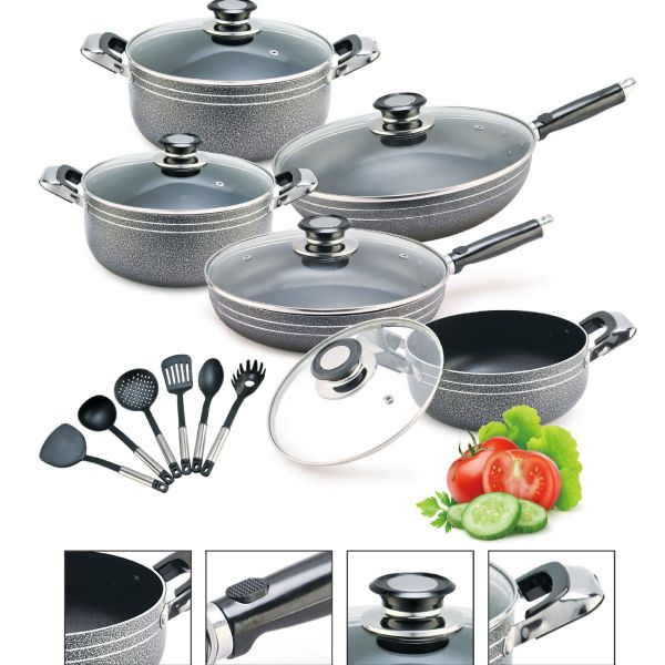 Buy Nonstick Aluminum Cooking Pots ＆ Pans Cookware Sets at wholesale prices