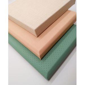 Office Ceiling Fabric Wrapped Acoustic Panel Board Fireproof Noise Reduction