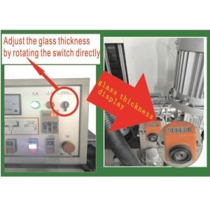 Glass Beveling Machine with PLC Glass Grinding 10 Motors Glass Straight Line