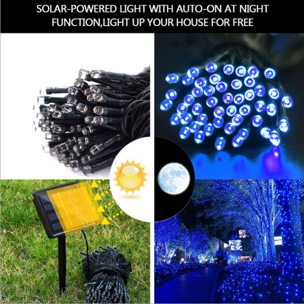 app3.jpg Solar LED String Light 100LED 10m white warm white red green blue RGB