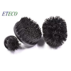 Black 3 Pcs Power Scrubber Brush Set Heavy Duty Stiff Bristle Non Scratchy