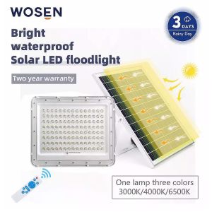 Quality IP65 60W LED Solar Powered Security Lights Commercial Adjustable Brightness for sale