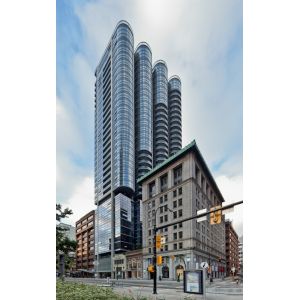 ASTM C1464 Curved Glass Curtain Walls 6106 Toughened Glass Wall