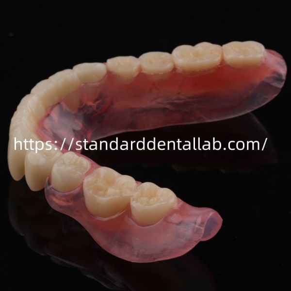 High Esthetics Dental TCS Valplast Flexible Partial Dentures Dental Lab Valplast Clasp Pink Shade