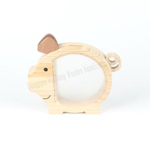 China Unbreakable Wooden Piggy Bank Safe and Secure Way for Children to Save Their Money on sale