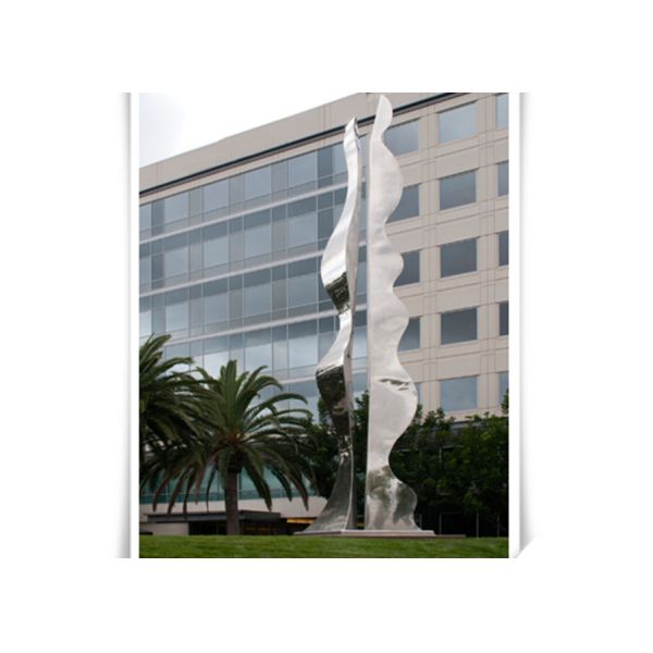 Buy Public Art Column Shape Contemporary Steel Sculpture / Abstract Yard Sculptures at wholesale prices