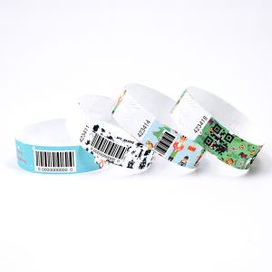 Sequential Numbering Barcoding Tyvek Paper Bracelets for Identification and Access Control
