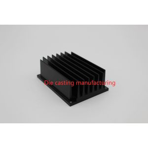 China AL6063 Heat Sink Extruded Aluminum Parts Hard Anodizing Black on sale