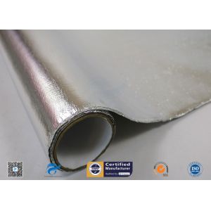 China Aluminum Coated Fiberglass Fabric For Fireproof 260 ℃ High Temperature on sale