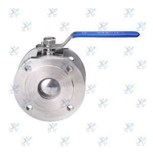Italian style thin wafer ball valve