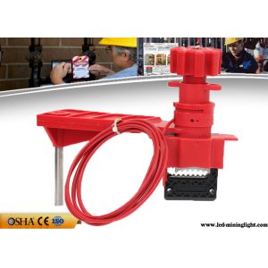 Multi Purpose Red Valve Lock Out Industrial Steel Nylon Material
