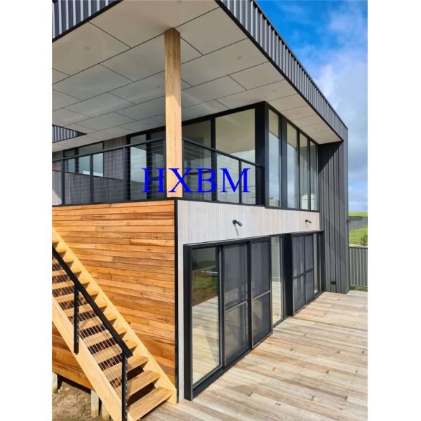 Australian style aluminum sliding doors With white color heat insulation for