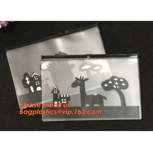 Popular Universal Plastic School Pencil Pouch bag, Custom transparent pvc