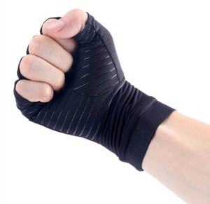 Fingerless Recovery Symptoms RSI Copper Balance Compression Arthritis Gloves
