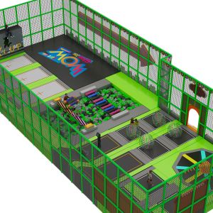 Fun Exciting Indoor Trampoline Park Customizable Indoor Jump Park With Obstacle