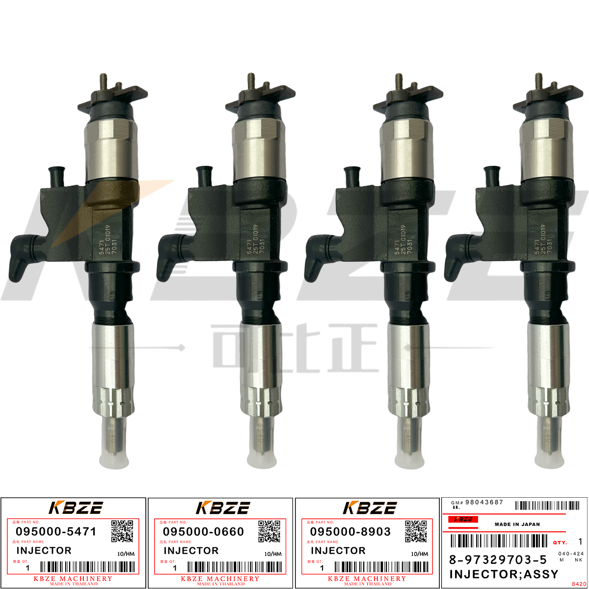 KBZE HIGH QUALITY 8-98151837-1 HITACHI ZAX170 ZAX225 8-97329703-2 INJECTOR ASSY FOR ISUZU 4HK1 6HK1 ENGINE