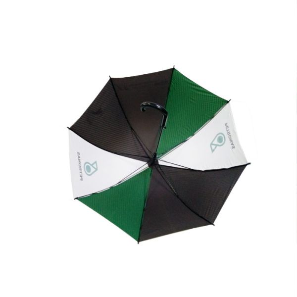 27Inches x8k Black Matt Fiberglass Frame Golf Umbrella Advertising Umbrella Color Stitching Logo Customized