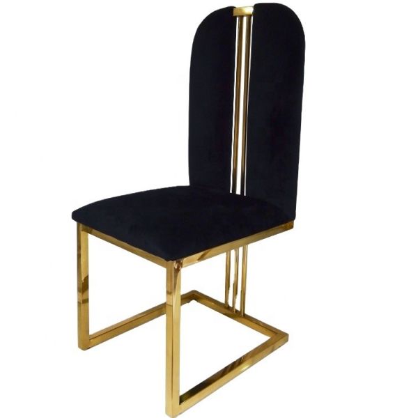 Buy Gold Leg Velvet Dining Chairs at wholesale prices