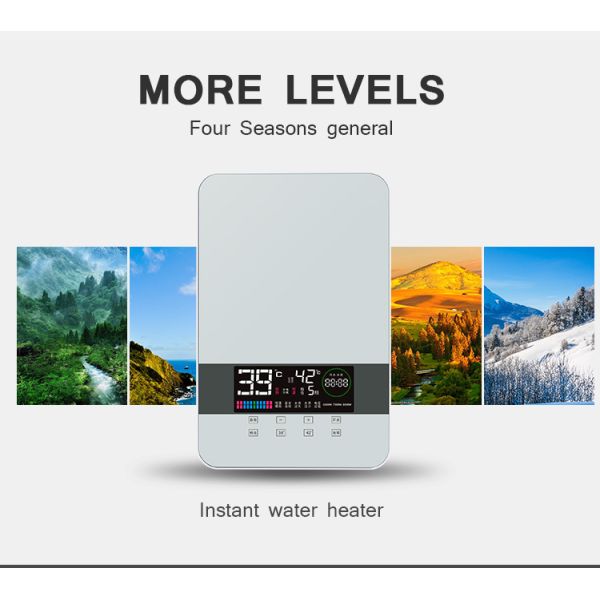 Good Quality Bath Shower and Kitchen Instantaneous Electric Hot Water Heaters Touch Button Ce Stainless Steel 1 Piece IPX4 8000